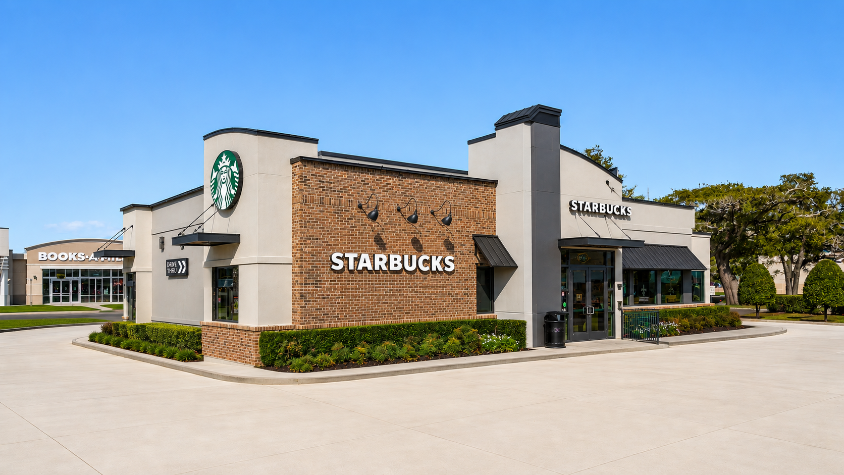 The same building staged as a coffee shop